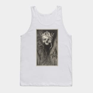 The Duchess of Malfi Skull Crown Flowers Tank Top